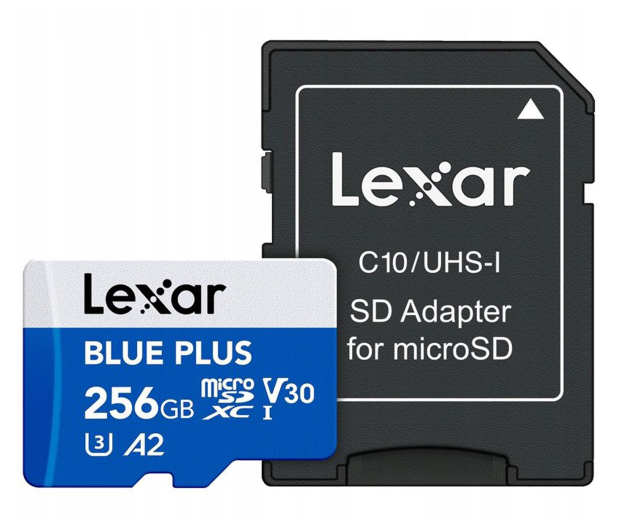 Lexar 256GB microSDXC Blue Plus UHS-I A2 V30 - 1539417 - zdjęcie